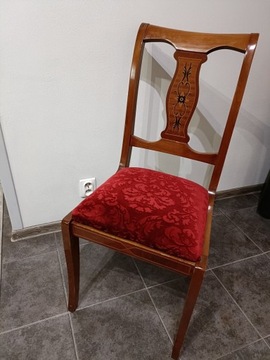 Komplet krzeseł drewnianych 6 sztuk