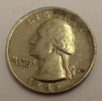 USA 1/4 dollara 1985