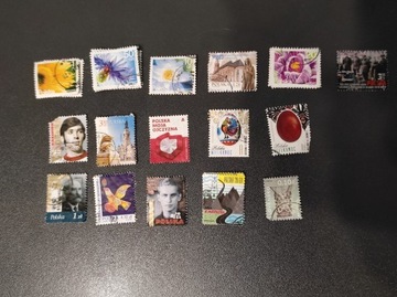 Znaczki pocztowe - zestaw - 36 sztuk 