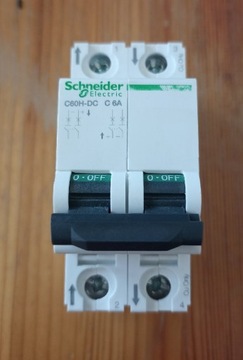 Wyłącznik nadprądowy Schneider 2P C6A DC C06H