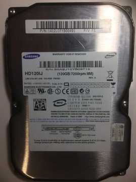 Dysk SATA Samsung HD120IJ 120GB 3,5'' + kabel