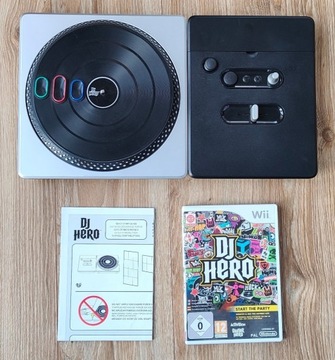 Nintendo Wii gra DJ Hero + kontroler (mikser)