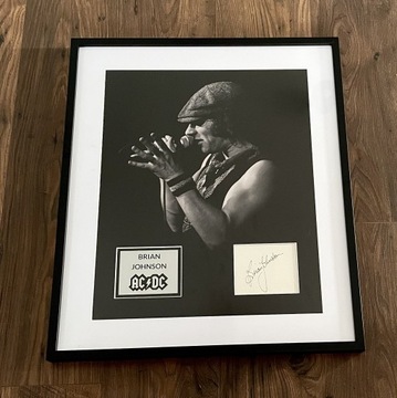 Brian Johnson AC/DC - oryginalny autograf!