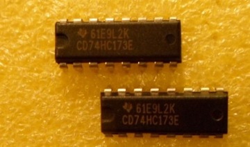 74HC173 CD74HC173E  4-bitowy rejestr  TI