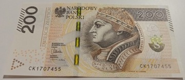 200 ZŁ ZYGMUNT I STARY SERIA CK 2015 r. BANKOWY