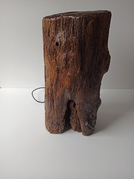 Lampa loft rustykalna pień drzewa