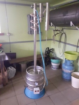 Destylator elektryczny 2x2kw 160cm KEG 30l 