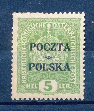 1919 KRAKOWSKIE, 5h. Fi.31, V FORMA ** 2