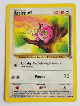 Karta Pokemon Jigglypuff 54/64 Jungle oryginał 