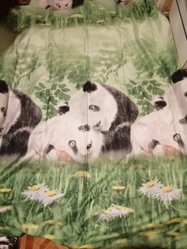 Pościel  Panda na trawie 4 części 