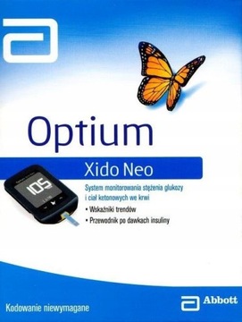 Ultrapłaski Glukometr Optium Xido Neo + KETON