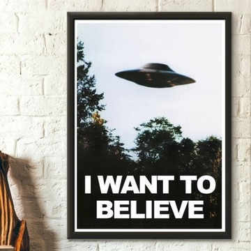 Płótno Ścienne I Want To Believe plakat 40x60 cm