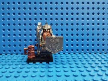 Minifigurka kompatybilna z LEGO Gimli Krasnolud Władca pierścieni LOTR