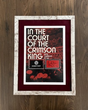 King Crimson Robert Fripp oryginalny autograf!