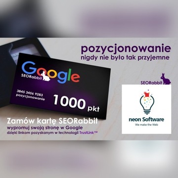 Karta SEORabbit 1000pkt - pozycjonowanie stron www