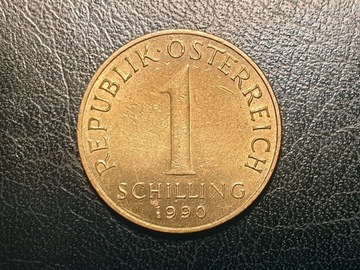 Austria - Moneta 1 szyling schilling 1990