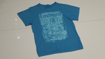 Koszulka T-Shirt Longboard 12 Lat Niebieska