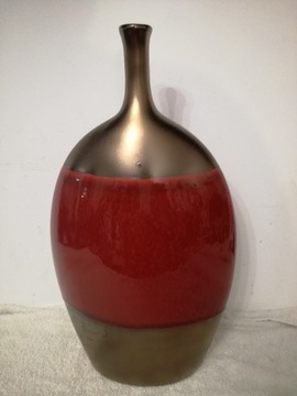 Wazon płaski złoto - czerwony, BRW, 35 cm