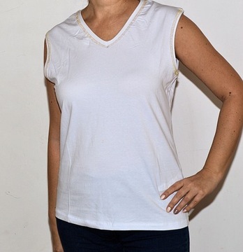 Wawa Textil koszulka damska t-schirt biała  L/XL