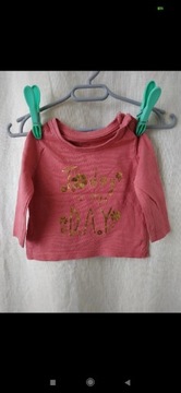 Różowa koszulka Primark rozmiar 62 cm