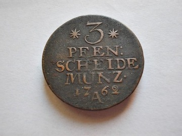 3 Pfenninge 1762 