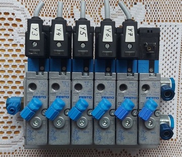 Elektrozawór Festo MVH-5-1/8 B + blok PRS-1/8-6-B 