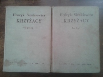 Krzyżacy Henryk Sienkiewicz pierwodruk rok 1952