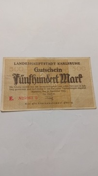 500 Marek 1922 rok Niemcy