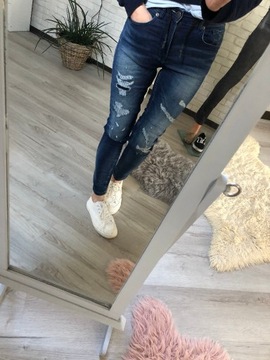 Zara spodnie jeansy 