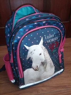 Plecak szkolny koń i love horses