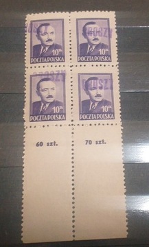 Polska Fi 474** Bierut nadruk Groszy1949