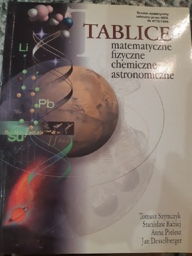 Tablice matematyczne fizyczne chemiczne