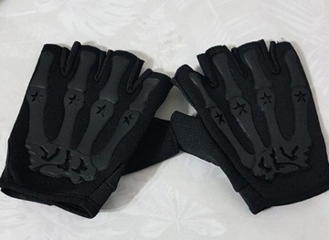 Rękawiczki taktyczne, czarne, XL. NOWE