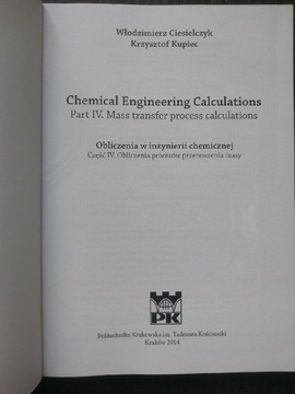 Chemical engineering Calculations Part IV
