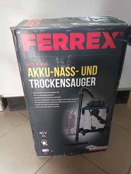 Odkurzacz przemysłowy Ferrex 40v akumulatorowy 