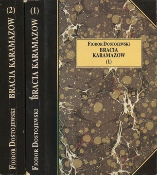 "Bracia Karamazow" Fiodor Dostojewski, t. 1 i 2