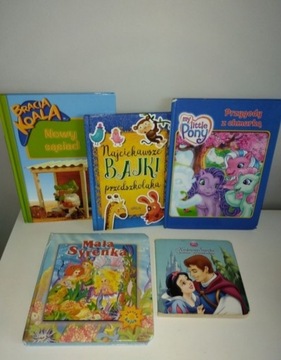 Zestaw 5 książek dla dzieci bajki 