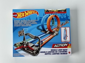 HOT WHEELS TRACK BUILDER DOUBLE LOOP DASH