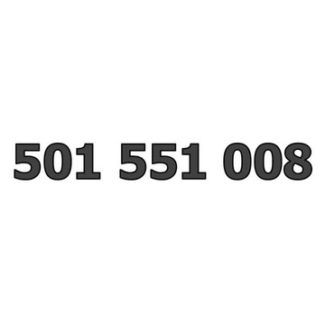501 551 008 ZŁOTY NUMER ORANGE F.VAT