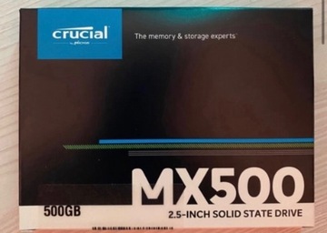 Dysk SSD Crucial MX500 500GB 2,5" SATA III