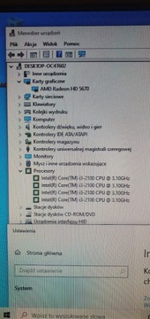 Komputer HP Pro 3500 MT i3-2100/4GB/250/Radeon HD 