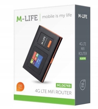 MOBILNY MINI ROUTER LTE 4G WI-FI M-LIFE ML0674B