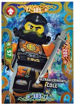 Karta LEGO Ninjago S7 nr 21 Ultragłębinowy COLE 