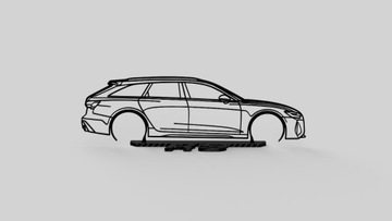 Ozdobny obrys samochodu AUDI RS3/RS4/RS5/RS6!