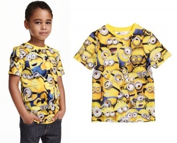 T - shirt h&m minionki j. nowy 122/128 cm