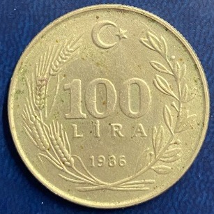 Turcja 100 lir 1986