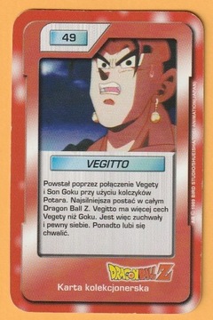 KARTA DRAGON BALL Z - VEGITTO