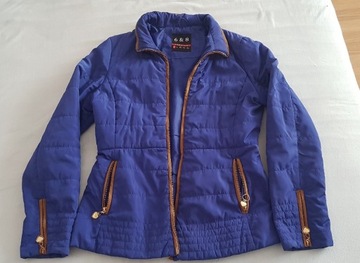 Niebieska damska kurtka wiosenna przejściowa 38 M