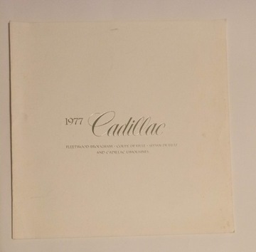 1977 Cadillac prospekt broszura katalog