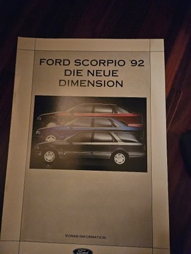 Broszura Ford Scorpio 
